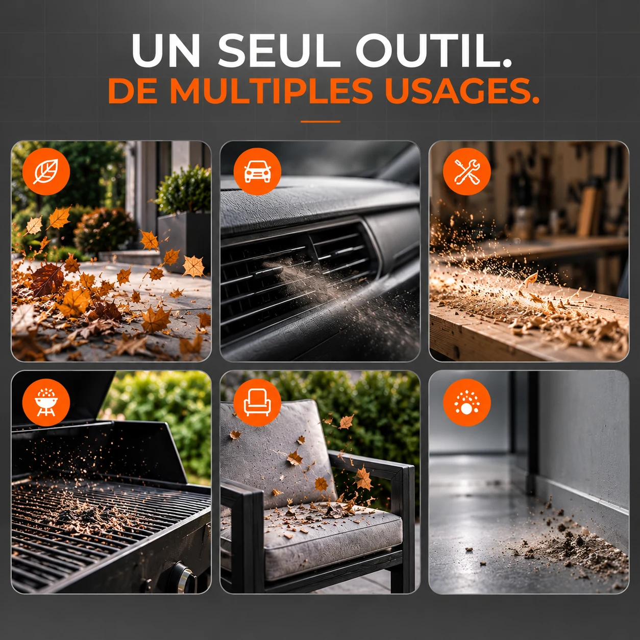 Présentation des multiples usages du souffleur AIRVO